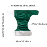 Adult Suede Cloth Diaper Waterproof Washable Pants Leakage Adjustable Incontinence Cotton Underwear Diaper Pants Men Women New - Image 3