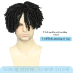 Short Crochet Wigs Synthetic Clips in Hair Toupee Extensions Afro Synthetic Braided Half Wig Dreadlock Hairpieces For Men Women