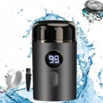 New Model Mini Portable Electric Shaver, New Upgrade Pocket Shaver Mini Shavers for Men, Mini Electric Shaver, LED Power Display