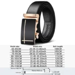 Men Belts Automatic Buckle Belt Genune Leather High Quality Belts For Men Leather Strap Casual  Buises  for Jeans - Image 8