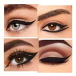 2-pack of waterproof and sweatproof eyeliners – multi-purpose design, smudge-proof and fade-resistant, beginner-friendly.