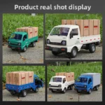 Spray Acousto-optic Remote Control Car Simulation Double Door Micro Card Drift Car Bread Truck Children's Toy Car - Image 4