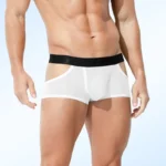 Men's ice silk bullet split underpants with breathable mesh at the four corners, summer thin men's sports straight-cut shorts - Image 5