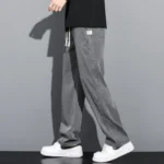 Lyocell Casual Trousers Summer Thin Men's Baggy Jeans - Image 4