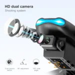 E99  Pro HD 4K Drone Dual Camera WiFi FPV Aerial Photography RC Quadcopter Altitude Hold - Image 2