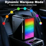 Mini Fridge Compact 4L Refrigerator with Gaming Light Mirror Door AC/DC Portable Cooler Warmer for Bedroom Car Gaming Room Blac - Image 4