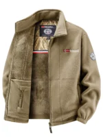 Men's Fleece Jacket, Soft and Skin-Friendly, Heat-Retaining and Wind-Resistant, Suitable for Daily Commuting, Home Leisure, Outdoor Walking, Casual Gatherings with Friends, Layering in Autumn and Winter, and Short Trips - Image 11