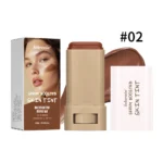 Skin Tint Foundation Stick Eraser Concealer Foundation Stick Serum Boosted Smooth Plumper Hight Coverage Travel Bronze Foundatio - Image 11