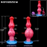 SXXY Large Ejaculation Dildo with Two Knot Inflatable Anal Plug  Squirting Penis Vaginal Masturbation Adult Sex Toys Unisex - Image 7