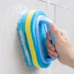 Sponge Cleaning Brush With Handle Bathtub Tile Scrub Brush Kitchen Bathroom Cleaning Sponge Brush Household Cleaning Supplies - Image 3