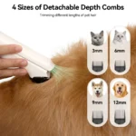 Amicura P1 Vacuum Cleaner & Hair Dryer & Trimmer, 15KPa Suction 600W Blowing, 3-in-1 Pet Grooming Set, Dog Cat Proven Care Tools
