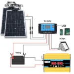 10V 220V 2000W Flexible Solar Panel System 12V Battery Charger Controller 4000W Inverter Kit Complete For Home Outdoor Capming - Image 2