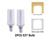 Modern Outdoor Decor Wall Light E27 Bulbs Waterproof Square Wall Lamp LED Home External Street Decoration Lighting Facade Lamps - Image 14