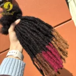 10inch Colored Handmade 0.6cm Inter Loc Extension Human Hair 100% Human Hair Loc Dreadlock Extensions for Women Men Kids