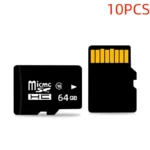 10pcs 8/16/32/64/128GB Flash Memory Card Portable High Speed Micro TF Card for Android Smartphone Tablet Camera Accessories