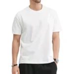 T Shirt For Men Summer Cotton Tops Solid Colors Blank - Image 7
