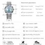 PAGANI DESIGN 2026 New DD36 Men’s Watches Top brand Luxury Mechanical Automatic Watch Men AR Sapphire Wristwatch Men 10Bar ST16