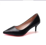 Sexy Red Bottom Women High Heels Classic Ladies Pumps Autumn Leather Dress Heel Shoes for Women