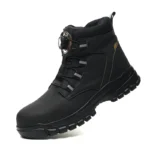 Rotating Button Work Shoes for Men Anti Puncture Protective Boots Sneakers Waterproof Work Safety Shoes Non Slip Steel Toe shoes