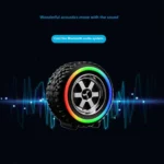 Creative Car Wheel Shape Wireless Speaker with Led Light Portable Outdoor Bluetooth Music Speaker Car Decor for Funny Gifts - Image 3