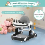 2025 Multifunctional Baby Walker With Sunshade and Seat Kids Anti-Rollover Adjustable Music Stroller Mother Baby Supplies Toys - Image 5