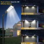 80000LM Solar Led Light Super Bright 192LED Solar Street Light Outdoor Sunlight Motion Sensor Garden Lamp Waterproof Wall Lights - Image 2