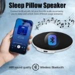 Sleep Pillow Speaker Pillow Speaker with White Noise Timer Sleep Aid with Private Sleep Under Pillow Speaker for Peaceful Nights - Image 2