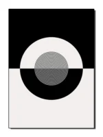 Abstract Modern Art Geometrical Shapes Poster Canvas Painting Black White Wall Art For Living Room Home Decoration Mural