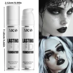 1PC Pure White Liquid Foundation for COS stage Makeup Long-lasting concealer Mixable Pure White Base  Foundation Adjuster Lighte