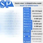 High power electric mixer, frequency conversion adjustable speed industrial paint glue beauty detergent