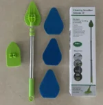 Triangle Sponge Telescopic Glass Wiper Multifunctional Cleaning Pad Bathroom Floor Cleaning Brush Kitchen Supplies Cleaning Tool