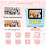 kids camera instant print 1080P Portable Kids Camera with  32GB Card3 and Rolls Photo Paper , Perfect Gift for Toddlers - Image 2