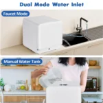 Portable Dish Washer Countertop with Faucet & Manual 5L Water Tank Modes Water Inlet Compact with More Space Inside 6 Programs - Image 3