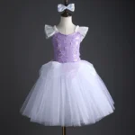 Summer Stage Girl Dress Tutu Ballerine Dance Kids Ballet Leotards Party Baby Dresses Outfit Ballet Girls Clothing Vestidos