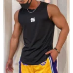 2025 newest Summer Gym Vest High Quality mesh Shirt Sleeveless T-shirts Men Tank Tops running Fitness Sports Vest men Clothing - Image 3