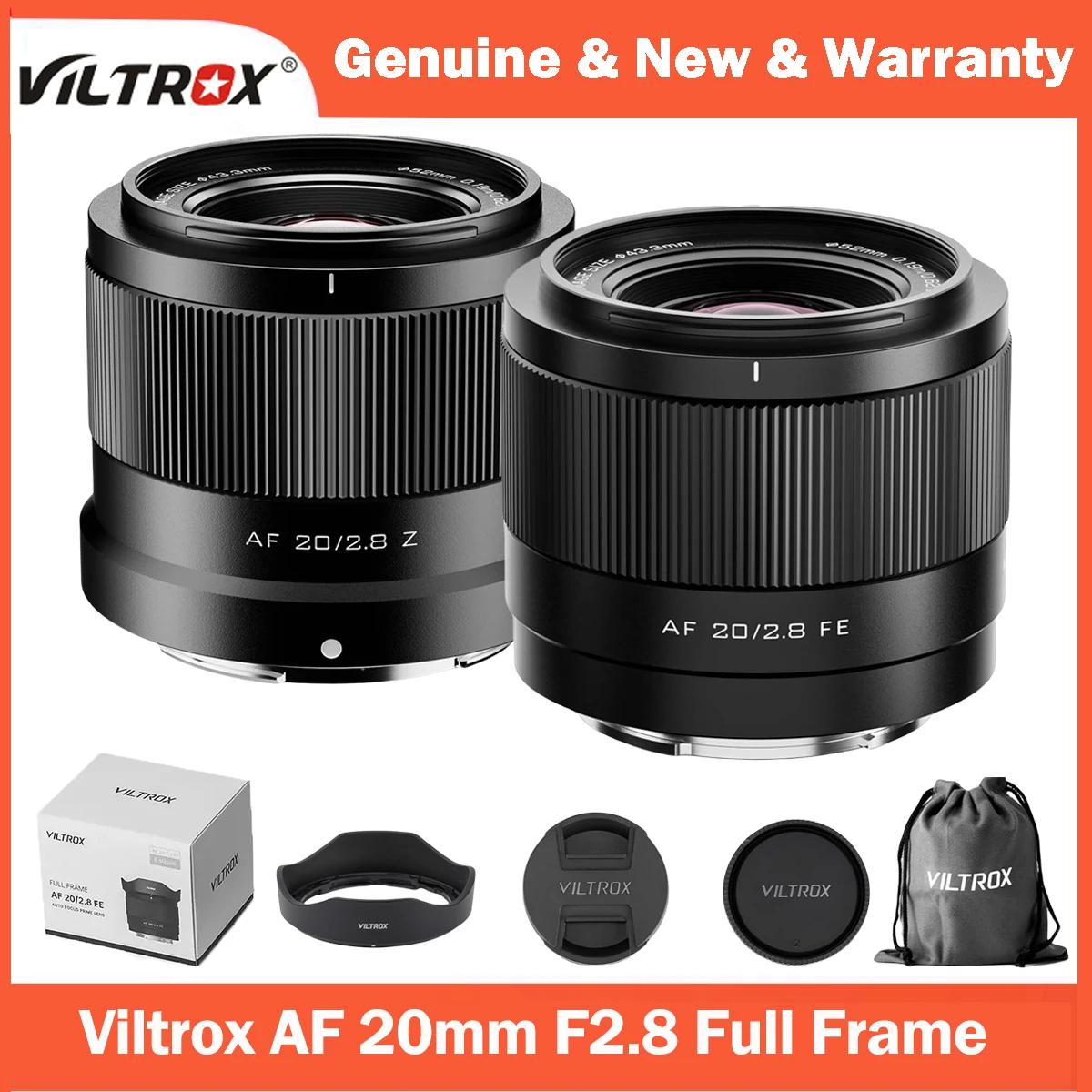 Sf8d887b28fae49e4b6818a997d2d06daq.webp VILTROX 20mm F2.8 AF Full Frame Ultra Wide Angle Lens for Sony zve10 II A7CII a6600 a7iv Nikon Z8 Z9 Z6 Z7 Z6 II Z7 II Cameras - Image 1