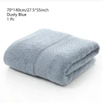 Bath Towel Washcloth Cotton Towel Solid Color Soft Absorbent Towels Multipurpose Use For Hotel Bathroom - Image 7