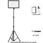 8/12 Inch LED Photography Video Panel Light Photo Studio Lighting Kit For Shoot Live Streaming Youbube With Tripod Stand - Image 8