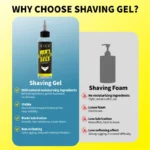 Men’s Shaving Gel 100ml Natural Shaving Cream Refreshing Cleaning Softening Beard Cream Foam Hair Remove Gel For All Beard Type