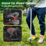 Stand Up Weeder Tool with Long Handle and 3 Claws for Easy Garden Weed Removal, No Bending Required - Image 4