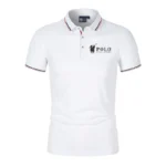 Men's premium summer polo shirt, quick drying, breathable, casual, business fashion, sports, short sleeved, men's clothing