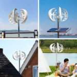 5000W Vertical Wind Turbine 12V 24V 48V Small Windmill Free Energy 220V Household Farm Sent To MPPT Controller - Image 4