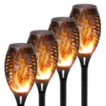 4/6/8/12Pcs Solar Flame Torch Light LED Flickering Outdoor Decoration Powered For Lawn Path Yard Patio Floor Night Lamp - Image 11
