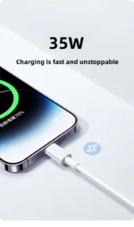 For PD 35W Fast Quick Charger USB Type C For iPhone 15 14 13 12 11 Pro Max Mini Plus XR XS Charging Data Cable Accessories