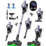 500W/55KPA Self-Standing Cordless Vacuum Cleaner,60 Mins Handheld Vacuum Cleaners,Smart LED Screen Vacuum for Carpet/Pet Hair - Image 8