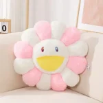 Aesthetic Sunflower Plush Pillow Cute Flower Stuffed Cushion Rainbow Floral Decorative Pillow Office Chair Back Pillow Decor - Image 6