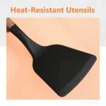 22-Piece Kitchen Utensil Set Stainless Steel Knives Heat-Resistant Silicone Cooking Tools Storage Box Marble Handle - Image 4