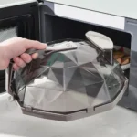 Microwave Food Cover with Handle & Water Storage Box Microwave Splatter Cover Multi-Purpose for Keeps Microwave Oven Clean