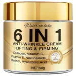6 in 1 Anti-Wrinkle Cream with Collagen, Retinol & Hyaluronic Acid, Lifts, Firms & Nourishes for Softer, Confident Skin - Image 6