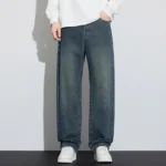 Unisex Relaxed Vintage Blue Jeans - Image 7